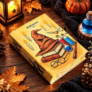 Diario de Cuero Personalizado de Halloween, Libro de Hechizos de Bruja, Grimorio, Libro de Sombras, Cuaderno de Brujería Gótica, Regalo Espeluznante - Product Image 3