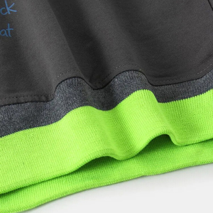 Vente en gros de sweat surdimensionné en molleton de coton mélangé léger de haute qualité, col rond, hiver écologique, imprimé en relief - Product Image 3