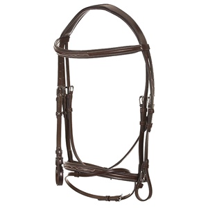 Riendas de brida de cuero inglés de alto rendimiento, hebillas de acero inoxidable con costuras elegantes, carreras de caballos de estilo occidental duraderas - Product Image 2