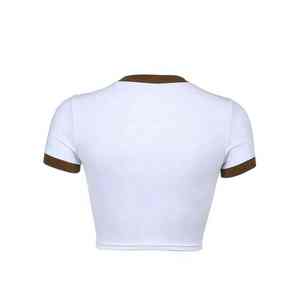 Crop top graphique premium, coton respirant mélangé à du polyester, streetwear pour adolescentes, crop tops tendance et élégants de haute qualité - Product Image 5