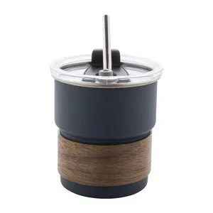 Mug gaufré écologique en acier recyclé – Gobelet durable en acier inoxydable – Gadgets écoresponsables - Product Image 5
