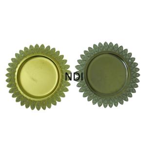 Plato Decorativo Hecho a Mano para Servir Alimentos, para Bodas, Fiestas, Catering, Decoración de Mesa, Plato de Metal, Plato Decorativo con Diseño de Diamantes - Product Image 1