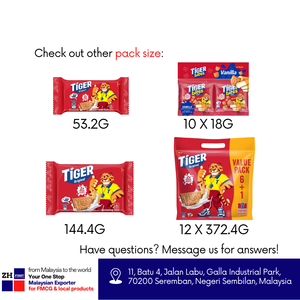 TIGER Original 364,8G Jumbo econo Pack leche galleta aperitivo Energy Boost Mondelez Malasia contenedor de mezcla barato pegatina gratis - Product Image 5