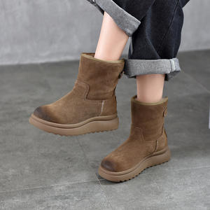 รองเท้าบูทส้นตึกแบบมีซิปด้านข้างสำหรับผู้หญิง ดีไซน์ทันสมัย ปลายแหลม รองเท้าแฟชั่นผู้หญิง รองเท้าบูทปลายแหลมแบบหรูหรา ส้นเข็ม - Product Image 1