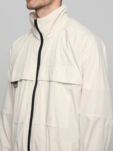 Chaqueta cortavientos informal ligera transpirable con bolsillos de talla grande 100% poliéster forro de malla personalizado cortavientos de nailon - Product Image 5