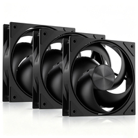 Ventilateur de boîtier PC XINMAI 120 mm à haut débit d'air, 67 CFM, 2600 tr/min, 4,8 mm H2O, 4 broches, roulement hydraulique, ventilateur de refroidissement d'ordinateur haute performance