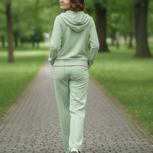 Conjunto de Dos Piezas Extra Grande para Mujer, Estilo Urbano, Atuendo Informal, Conjunto de Dos Piezas Extra Grande de Moda para Calle y Viajes - Product Image 4
