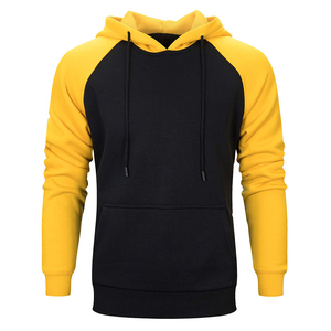 Nouveau design de sweat à capuche en jean déchiré pour l'hiver vente en gros de manches décontractées sweat à capuche patchwork bicolore pour hommes - Product Image 1