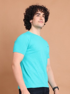 100% coton T-Shirt homme moderne basique demi manches Design avec col rond confortable à porter tous les jours pour les occasions décontractées - Product Image 4