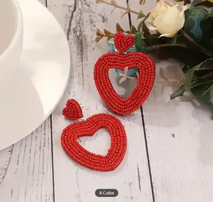 2023 Top Trending proveedor indio bordado a mano con cuentas pendientes colgantes de perlas nuevo último diseño perfecto regalo de moda - Product Image 5