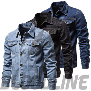 Women's Denim <b>Trucker</b> <b>Jacket</b> Full Sleeve Solid Black Button Collar Button Closure Washed Cotton Winter Coat Breathable - Product Image 5