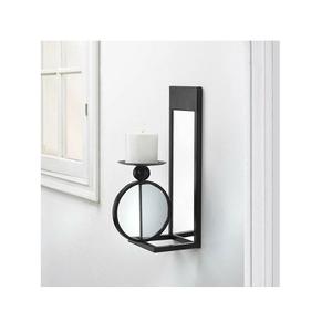 Bougeoir mural en fer et verre fait à la main avec la plus haute qualité bougeoir décoratif mural de taille personnalisée en vrac - Product Image 4