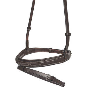 Build A Bridle Flash Noseband para caballos Breeches Color marrón chocolate Construcción de cuero Premium Ajuste ajustable Inglés - Product Image 4