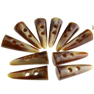 Ensemble de boutons à bascule en corne de buffle pour accessoires en cuir faits à la main - Product Image 2