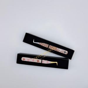 Meilleures pinces à épiler pour cils GETUP BROSONS IMPEX GBI-EET 10 mm en acier inoxydable avec revêtement en papier toile d'araignée et pointe en fibre lisse - Product Image 2