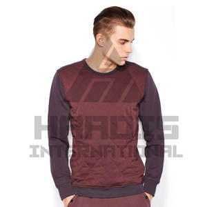 Sweat-Shirt à col ras du cou pour homme, haut uni, nouveau Design, prix de gros, meilleure vente - Product Image 1
