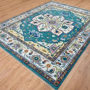 พรมอินเดียลายนามธรรมสำหรับห้องนอนห้องนั่งเล่นสำนักงาน-ช้อปปิ้งออนไลน์พรมสำหรับพื้นที่ที่มีคุณภาพสูง - Product Image 1