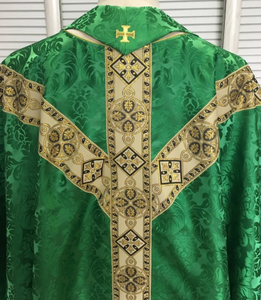 Chasuble de prêtre sur mesure 2025, coton blanc, broderie dorée, respirante, Moyen-Orient, unisexe, longueur cheville, haute qualité, nouveau design - Product Image 5