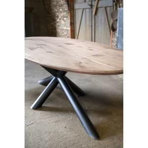 European Solid Wood Industrial Design Table Cross Metal Modern Legs-eco-friendly Home Home Furniture Iron Antique Dining Table - Product Image 4