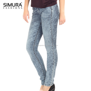 Jeans Boyfriend de Cintura Alta Personalizados, Ecológicos, de Spandex/Algodón, Teñidos, de Secado Rápido, Transpirables, Resistentes al Viento, Estilo Urbano, Largo Completo - Product Image 2