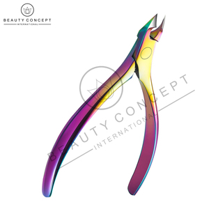 Rainbow Stainless Steel Cuticle Nipper Wide Jaw Opening Professional Sustainable Beauty Concept Home Personal Care Wholesale - Product Image 4