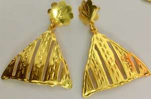 European Vintage Style 18K Micro Gold Plated Handmade Earrings High Quality Alloy Zircon Best Seller for Wedding Anniversary - Product Image 3