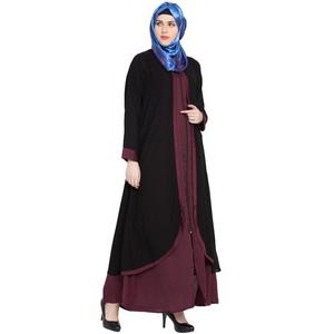 Ropa musulmana señoras Abayas diseño personalizado OEM precio de fábrica árabe Dubai mujeres con estilo Abayas largas - Product Image 1