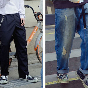 QIFON zapatos vulcanizados para hombres y mujeres de cuero genuino lavado Horsehide a rayas antideslizante moda Casual estilo Retro Low-top - Product Image 3