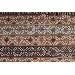 Tapis Kilim vintage, tapis turc de 1,4 x 2,7 pieds, tapis en laine persan brun - Product Image 4