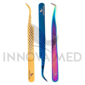 Pinzas Profesionales para Extensión de Pestañas con Logotipo Personalizado, Herramientas para Pestañas Duraderas y Precisas para Uso en Salón, Estilo Japonés por Innovamed - Product Image 5