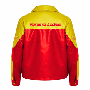 Veste en cuir PU pour femme NSPDK, fermeture éclair sur le devant, veste en cuir brodée douce, vêtement d'extérieur décontracté et élégant - Product Image 3