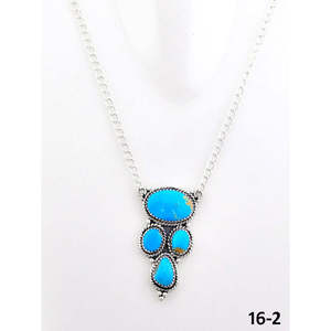 Collar de Turquesa y Plata de Ley de Kingman del Suroeste para Regalo - Product Image 2