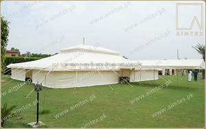 Venta al por mayor tienda Mughal por encargo 2024 OEM diseño calidad tela de lona ignífugo resistente a los rayos UV impermeable tienda Mughal - Product Image 4