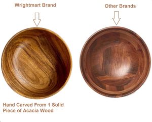Bol de service en bois d'acacia Tondo de 5 pouces - Product Image 2