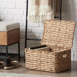 Boîte de rangement en jacinthe d'eau tressée, écologique, décoration naturelle pour la maison et la maison, vente en gros du Vietnam - Product Image 3