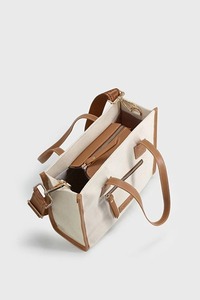 Benutzerdefiniertes Logo Mode-Canvas-Handtasche mit Reißverschluss und Schulterriemen Private Label OEM ODM Hersteller - Product Image 3