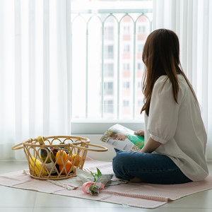 Cesta abierta de picnic familiar de ratán de alta tendencia, venta al por mayor, cestas minimalistas de camping en la playa al aire libre de alta calidad - Product Image 5