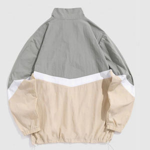 Vente en gros de short coupe-vent unisexe pour hommes, ensemble short coupe-vent zippé de couleur fendue en polyester 100%, vêtements de jogging - Product Image 3