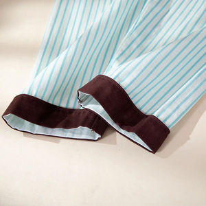 Ensemble de pyjama en coton tendance pour femme – Doux, respirant, taille élastique, manches longues, confortable, pour la nuit et la détente à la maison - Product Image 3