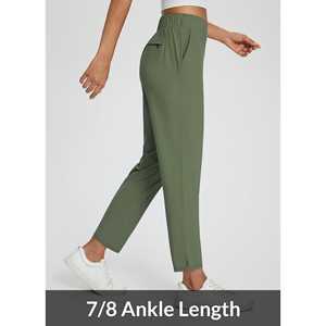 Pantalones de golf para mujer diseñados con tela transpirable para un movimiento cómodo durante las actividades deportivas diarias al aire libre. - Product Image 4