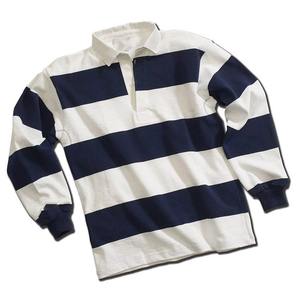 Camisetas de Rugby de Algodón Grueso y Pesado, Logotipo Bordado Personalizado, Camisetas de Polo de Rugby Clásicas de Manga Larga, Ropa de Equipo, Camiseta de Rayas de la Vieja Escuela - Product Image 2