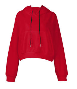 ชุดวอร์มผู้หญิงสีชมพูล้วนระบายอากาศได้ดีคอกลมพิมพ์ลายโพลีเอสเตอร์/ ผ้าฝ้ายโพลีเอสเตอร์สำหรับฤดูหนาว - Product Image 3