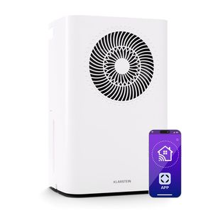 Déshumidificateur domestique 16L par jour, contrôle par application WiFi, sécheur d'air portable à compresseur avec drainage continu pour pièces de 30-40 m2, blanc - Product Image 3