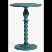 Table d'appoint ronde pliable moderne de haute qualité avec plateau en aluminium et support thermolaqué pour l'ameublement de la maison dans le salon et la chambre