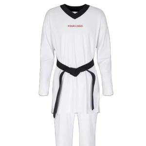 Venta al por mayor de alta calidad ligero personalizable artes marciales Taekwondo uniforme Dobok Kimono tela transpirable - Product Image 6