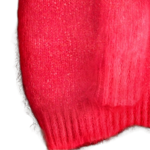 Pull en mohair doux pour femme, col rond, manches longues, coupe ample, chaud, décontracté, léger, en laine duveteuse, pour l'hiver - Product Image 6