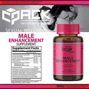 Suplemento Dietético para la Mejora Masculina, Fabricado en EE. UU., Alta Calidad, Calcio, 60 Cápsulas/Botella, Marca Privada, Logotipo Personalizado - Product Image 3