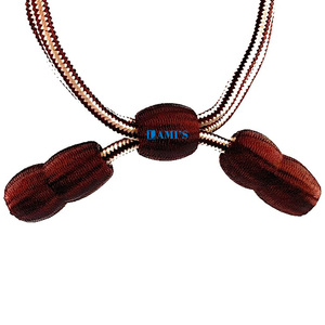 OEM Haute Qualité Bullion Torsadé Chapeau Cordon Personnalisé Réglable Noeud Chapeau Cordon Métal Plat Motif Enduit Métallique Corde Sacs Vêtements - Product Image 2