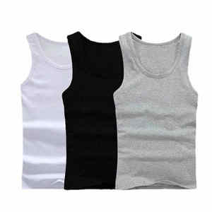 ODM hommes décontracté sportif 100% coton doux Polyester personnalisé impression graphique Style de rue Hip Hop débardeurs sans manches débardeurs t-shirt - Product Image 1