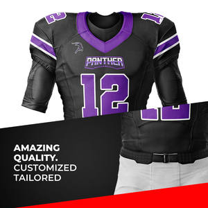 Camiseta y pantalones de fútbol americano Premium personalizados uniforme de manga corta transpirable de rendimiento óptimo - Product Image 5